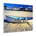 Watercolor Painting Wall Art Print Lifeboat Beach Cape May NJ