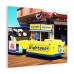 Watercolor Painting Wall Art Print Wildwood Boardwalk Tramcar
